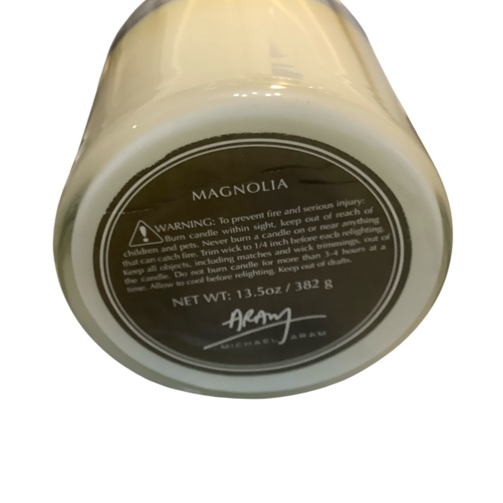 Michael Aram Magnolia Candle 13.5 ozs 3 Wick New Without Box - Picture 4 of 6